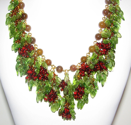 Julia Lee's
                Jewelry grape necklace