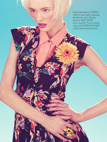 Julia Lee's fruit jewelry
            Foam Magazine