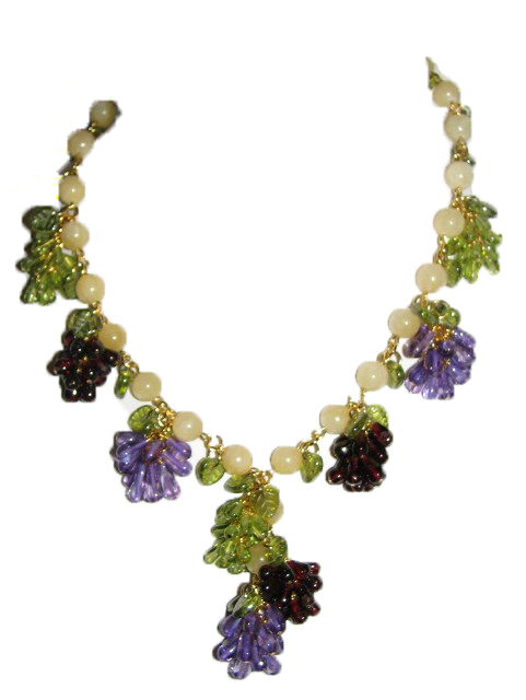 Julia Lee's Jewelry Grape
                necklace